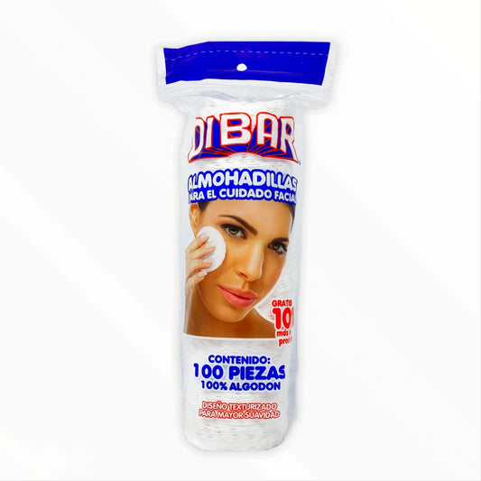 Almohadillas Para Cuidado Facial,100% Algodón C/100 pza