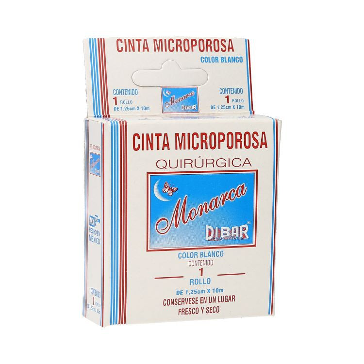 Cinta Micro Porosa quirúrgica Blanca,1.25cm x 10.0 m Colectiva C/24