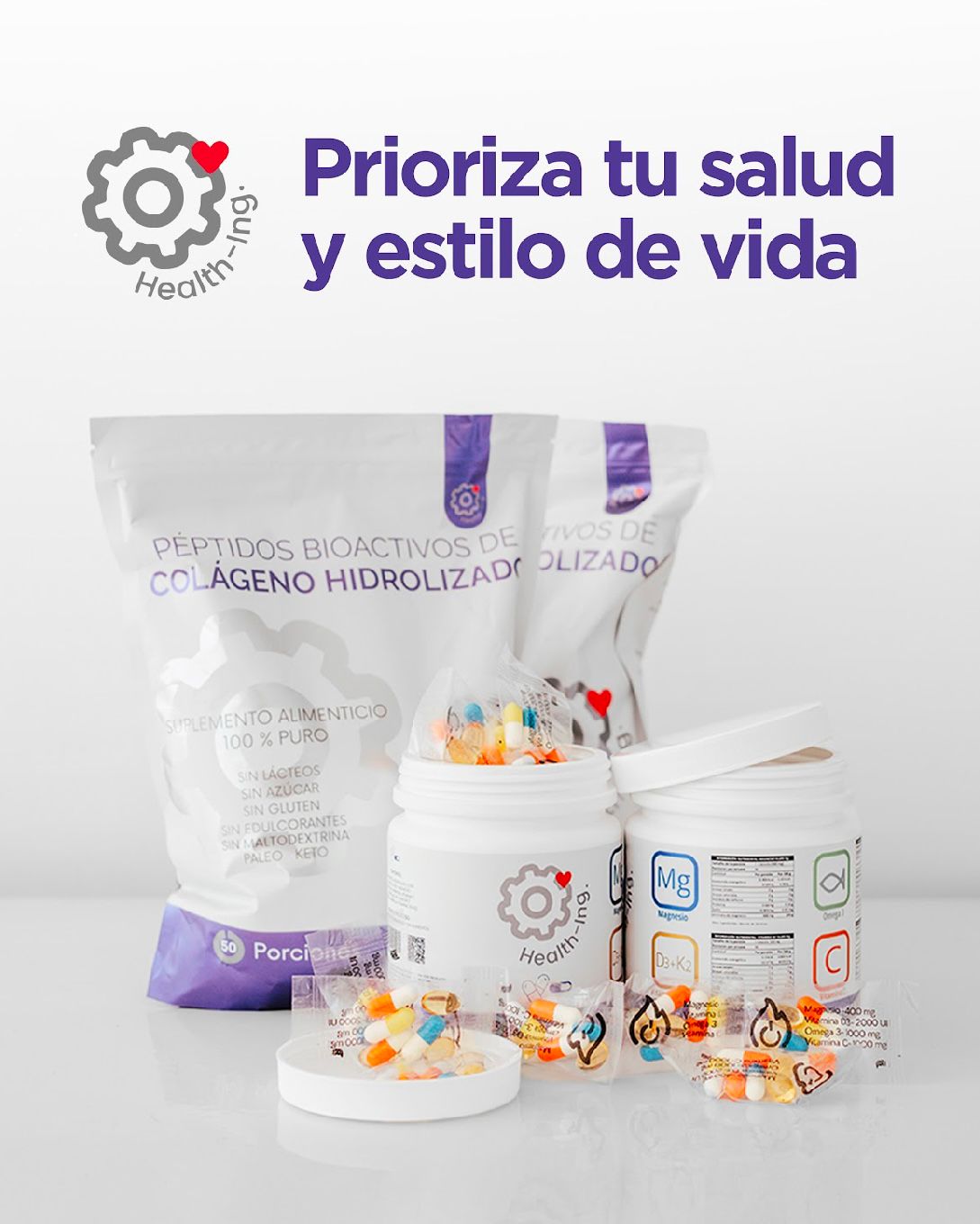 Péptidos bioactivos de Colágeno Hidrolizado