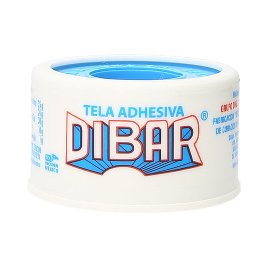 Tela Adhesiva, 2.5 cm x 10 m Tubo C/12 Rollos