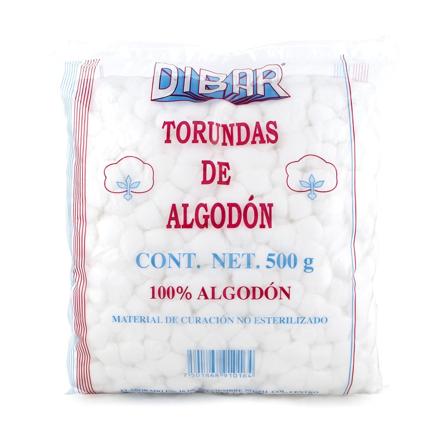 Algodón, Bolsa 500 g. (pieza)