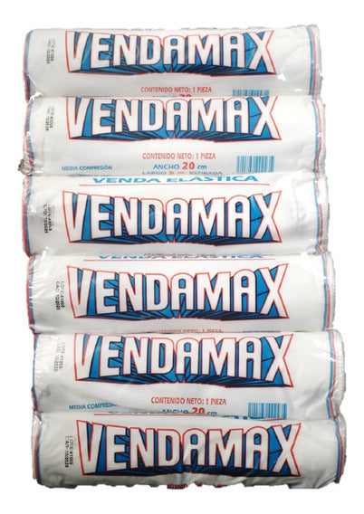 Venda Elástica 20 cm x 5 m Vendamax C/6